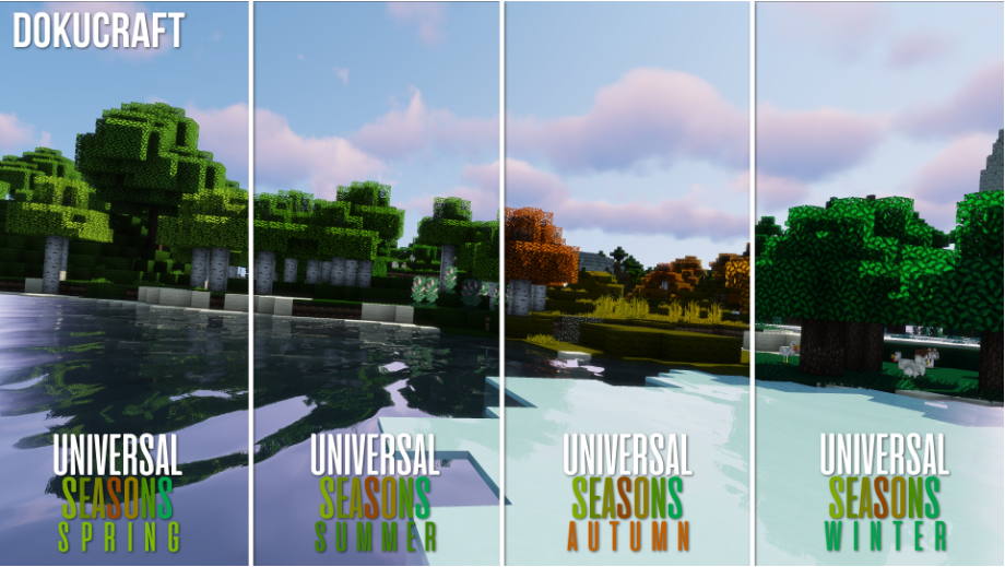 Universal Seasons Texture Pack For Minecraft 1 15 1 1 14 4 1 13 2 1 12 2 Mtmods Com